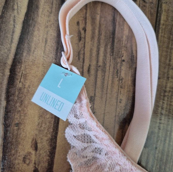 Victoria's Secret Pink Lace Bralette Unlined Size Large - Picture 4 of 4